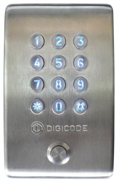 Photo DIGICODE® INOX + BOUTON POUSSOIR - 2 REL | Ref : KCIEN