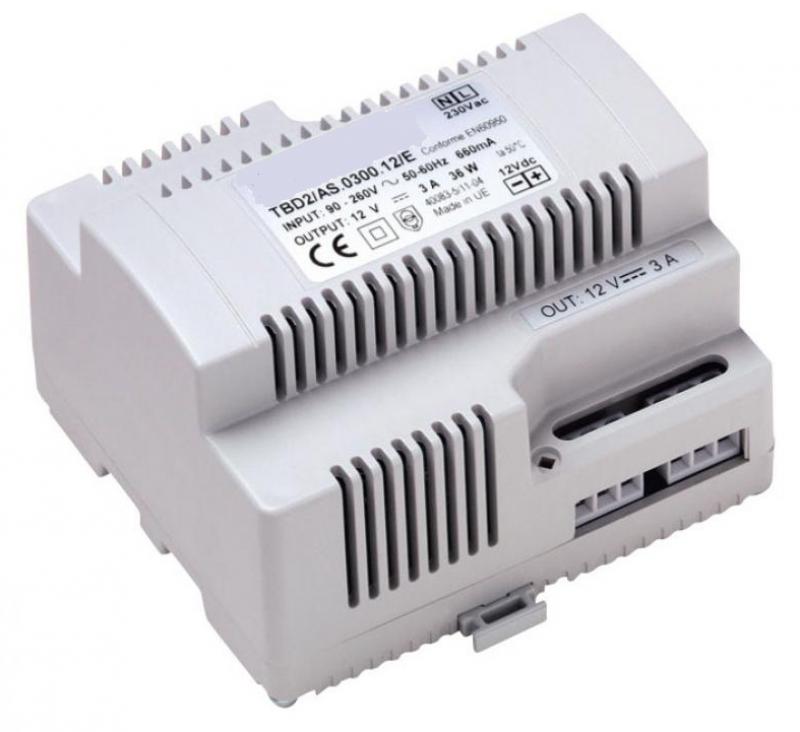 Photo ALIM 12VDC 2A RAIL DIN 6MODULES | Ref : 705603       