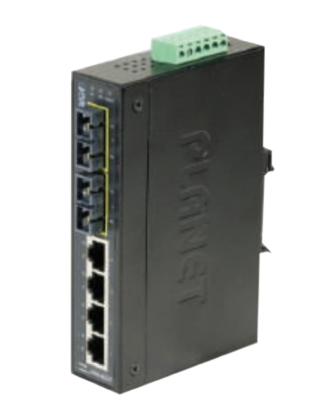 Photo CONVERTISSEUR FIBRE INDUST SC DUPLEX 4PORTS RJ | Ref : 314706