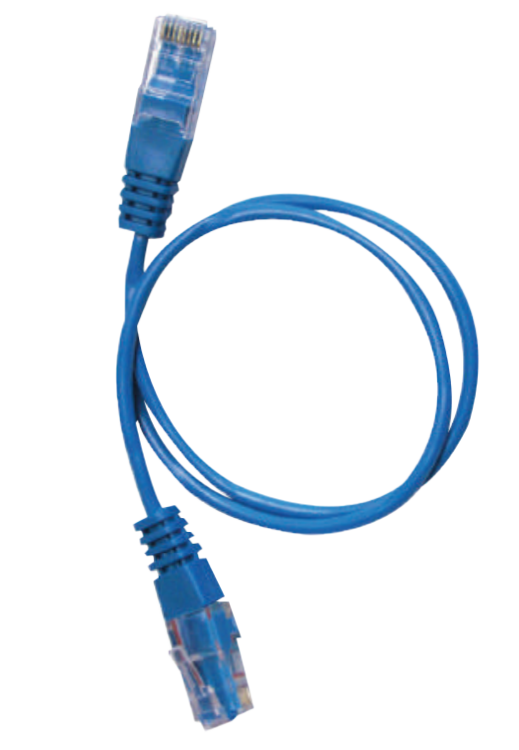 Photo CORD RJ45 TEL 1PAIRE 0.5M BLEU | Ref : 928840
