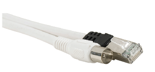 Photo CORDON RJ45 MALE/FICHE F - 2M | Ref : SYE30002