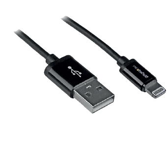 Photo CORDON CHARGEUR LIGHTING APPLE VERS USB 1M/MFI | Ref : SYE4001