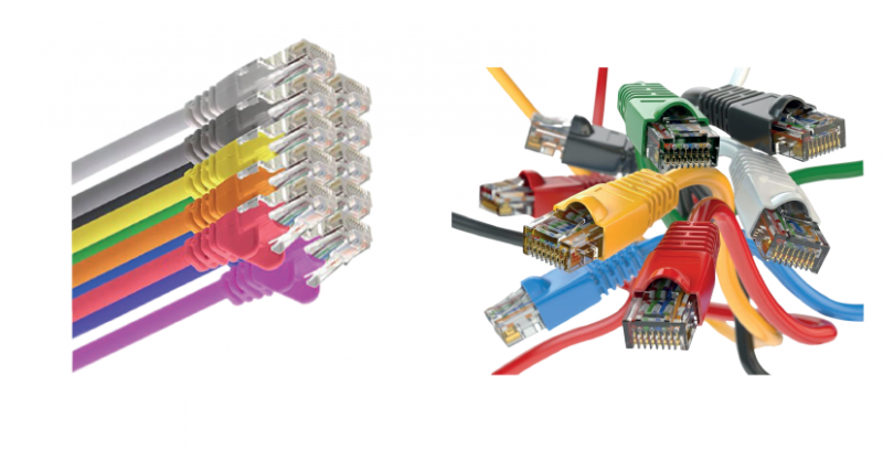 Photo CORDON RJ45 CAT6 0.5M NOIR F/UTP PVC | Ref : SYE16005N