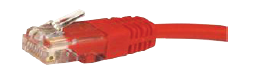 Photo CORDON RJ45 CAT6A 1M ROUGE S/FTP  LSOH S | Ref : SYE4601R
