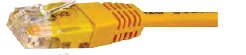 Photo CORDON RJ45 CAT6A 3M JAUNE S/FTP  LSOH S | Ref : SYE4603J