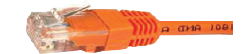 Photo CORDON RJ45 CAT6A 5M ORANGE S/FTP  LSOH | Ref : SYE4605O
