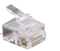 Photo PLUG RJ11 N/BL - SACHET DE 50 | Ref : SYD0821