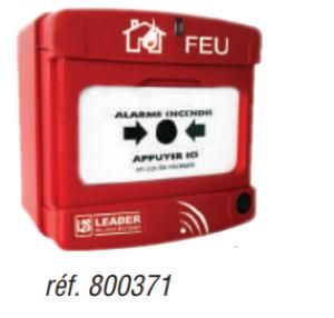 Prêt à poser alarme incendie Type 4 Radio composé du tableau d'alarme , 2  déclencheurs manuels , 1 diffuseur sonore et 1 lumineux, 140574, 3414972516402