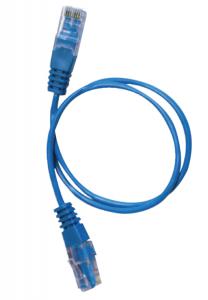 L2S SYSTORM Cord rj45 tel 1paire 0.5m bleu 928840