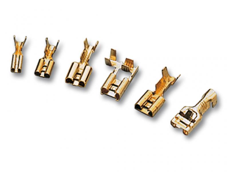 Photo Clip femelle non-isol en drapeau (1  2,5 mm) - 6,35 X 0,8 mm | Ref : BNFAB608