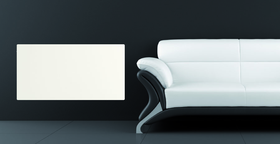 Photo Radiateur TOUCH horizontal 100x50cm 2000W Blanc Cachemire | Ref : BC2000T