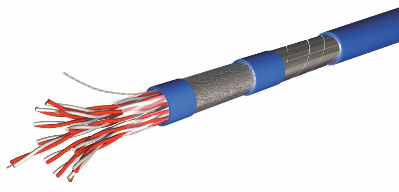 Photo Cble d'instrumentation 19 paires 0.9 EGFA gaine bleue - Touret de 1000m | Ref : 19IP09EGFA