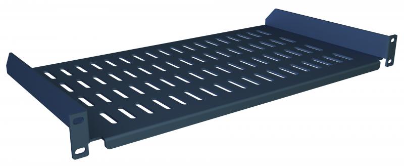 Photo Plateau fixe 19'' pour actifs profondeur 250mm - 1U | Ref : 49PM1U250G