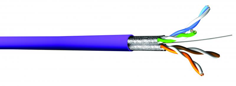 Photo Cble CAT6A U-FTP 1x4P - 525MHz LSZH Dca - Touret de 500m | Ref : 5254SH5