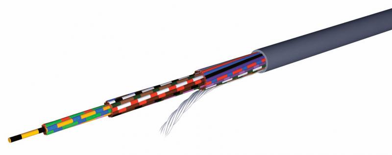 Photo Cble Hiflex-Y 4X0.5mm type LiYY code couleur DIN 47100 - Touret de 3000m | Ref : 90400050T3000