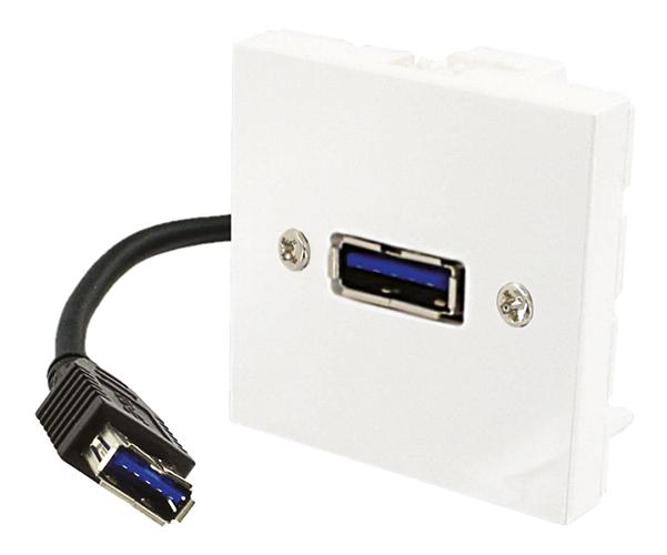 Plastron USB  Avec Cordon 0,20 M – ADALTRA