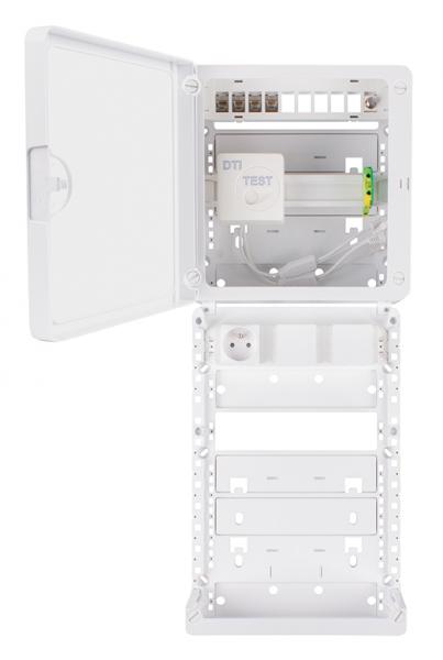 TONNA - Coffret 250 + DTI + 4 RJ45 plastique + répartiteur 2 TV - 828227 -  Sécurité - Communication - Courant Faible - Elecmarq