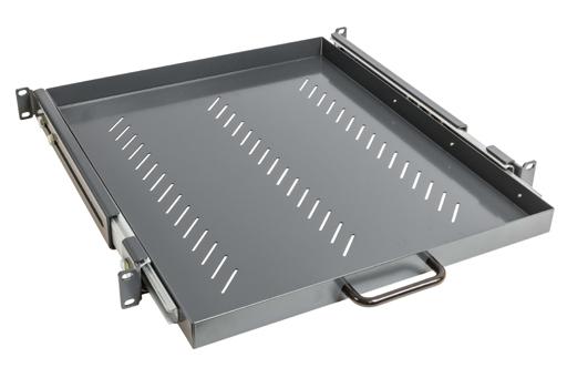 Photo Plateau coulissant 19�� profondeur 550 mm - 1U | Ref : BPG1U550     