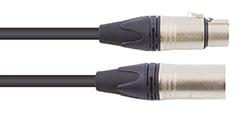 Photo Cordon audio XLR mâle 3 points NC3MXX et XLR femelle 3 points NC3FXX - 15 m | Ref : CAXX115