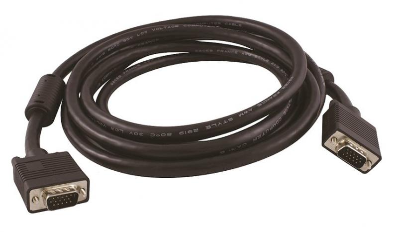 Photo Cordon VGA Moul� HD15 m�le - HD15 m�le - 3 m | Ref : CSVGA13N