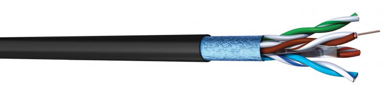 Photo C�ble CAT6 F-UTP 1x4P 350MHz - Gaine PE - Fca - Touret de 1000m | Ref : CX64PE