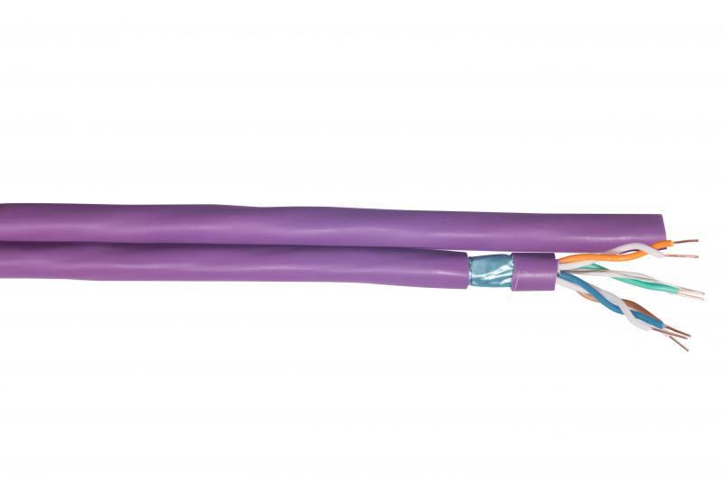 Photo CABLE CAT6A F/FTP 2X4P LSZH 55 | Ref : F5558SH5