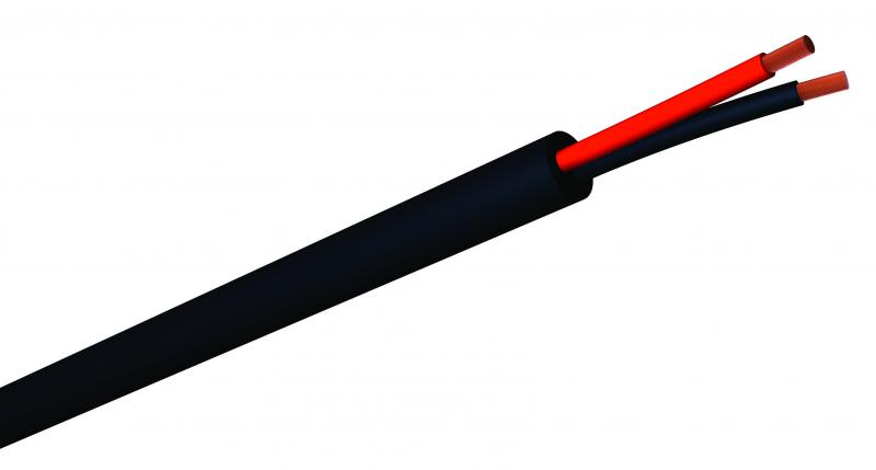 Photo Cble Haut Parleur extra - souple 2 x 4 mm - Gaine PVC noire | Ref : FHP2400