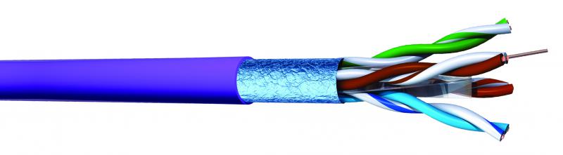 Photo CABLE CAT6A F/UTP 1x4P LSZH 51 | Ref : FU5104SH5