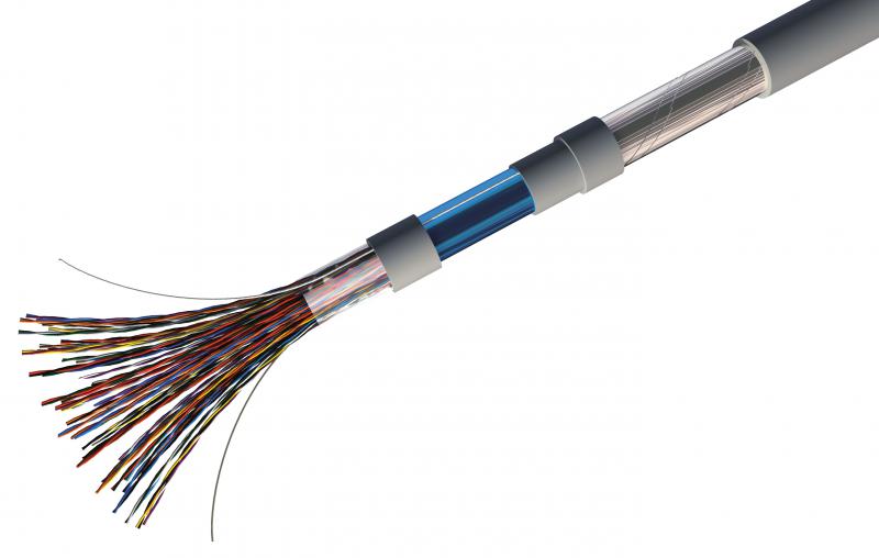 Photo Cble tlphonique arm numrique SYT2 Plus gris - 2 paires AWG20 - Touret de 5000m | Ref : SYT2220G50