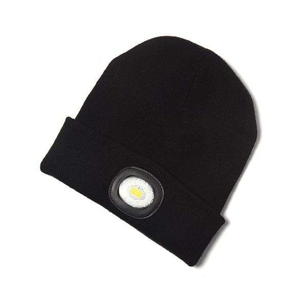 Bonnet à lampe frontale intégrée et à LEDs rechargeables 