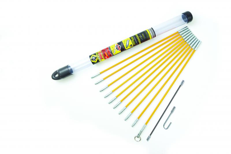 Photo Kit de 3,3 m de baguettes tire-fil Mighty Rods Pro | Ref : T5419