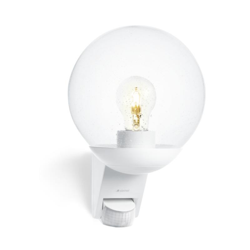 Photo Applique L 585 Avec Détecteur Blanc ampoule E27 | Ref : 005917