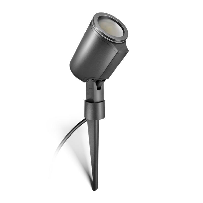 Photo Applique Spot Garden LED NightAutomatic Anthracite interrupteur crépusculaire | Ref : 058692