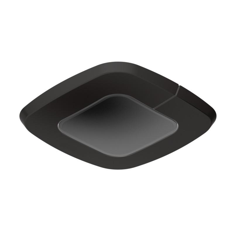 Photo Détecteur de présence IR Q SLIM XS-E carré KNX-3.1 noir portée 4x4 m | Ref : 082260