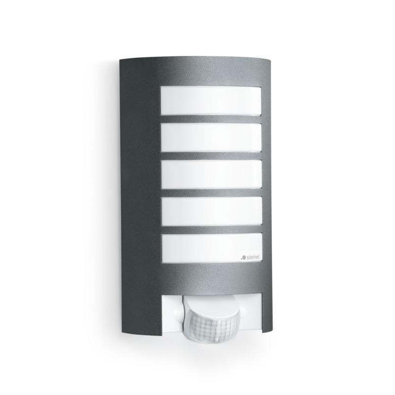 Photo Applique L 12 Avec Détecteur Anthracite ampoule E27 | Ref : 657819
