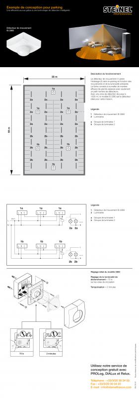 Vignette 2 produit Dtecteur de prsence IS 3360 Carr COM1 Saillie Blanc rayon 40 m | Ref : 010478
