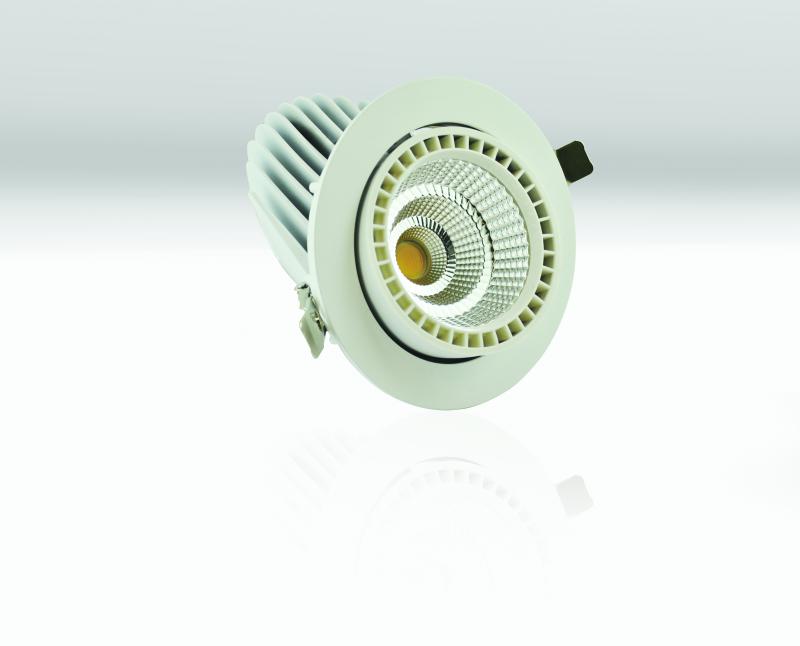 Photo ENCASTRE LED 40W ROND 3800LM BASCULANT 4 | Ref : LX40ROB4K