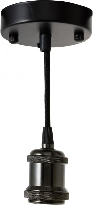 Photo SUSPENSION E27 TEXTILE 1M50 NOIRE | Ref : 00133-LUM