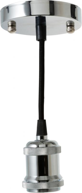 Photo SUSPENSION E27 TEXTILE 1M50 CHROME | Ref : 00134-LUM