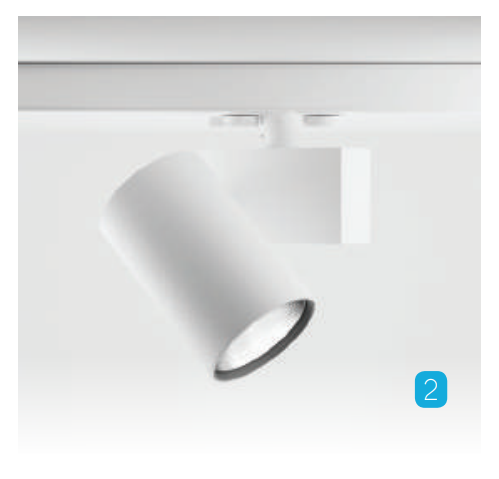 Photo SPOT RAIL LED 43W 4900LM 3000K PERFETTO | Ref : 74346121
