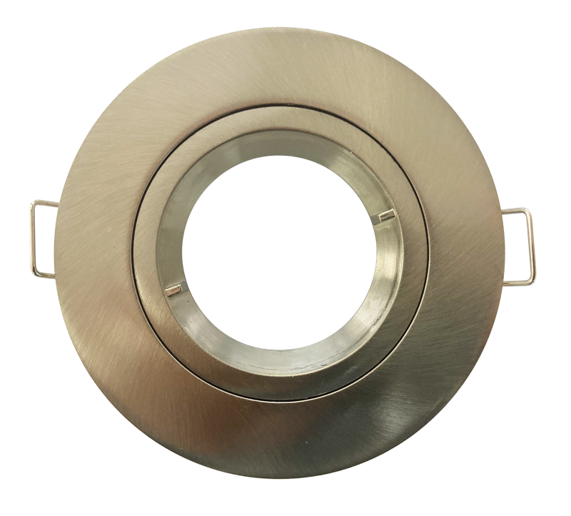 Photo SPOT ENCASTER NICKEL SAT IP65 GU10 1/4 D | Ref : LXKSQ65GU10NS