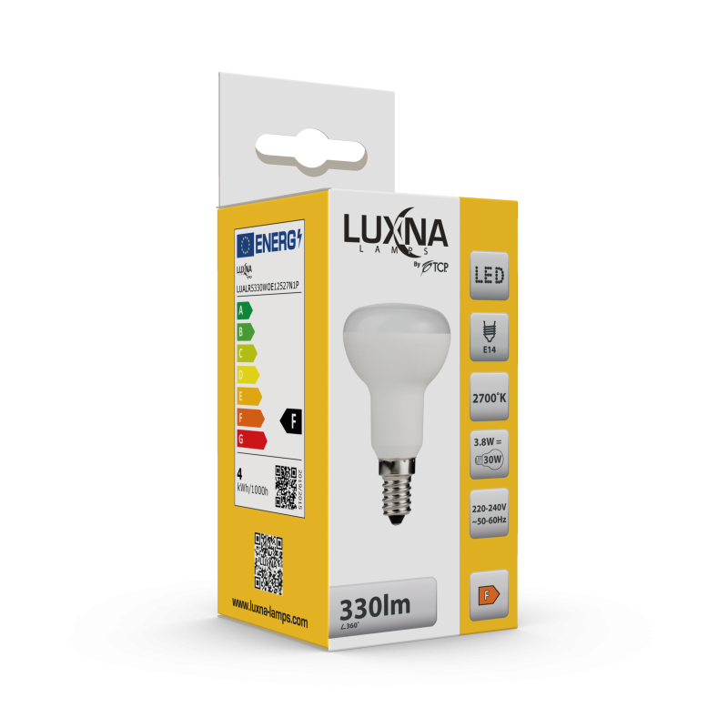 Photo LPE LED 3.8W R50 E14 330LM 2700K | Ref : L4E14R5027K