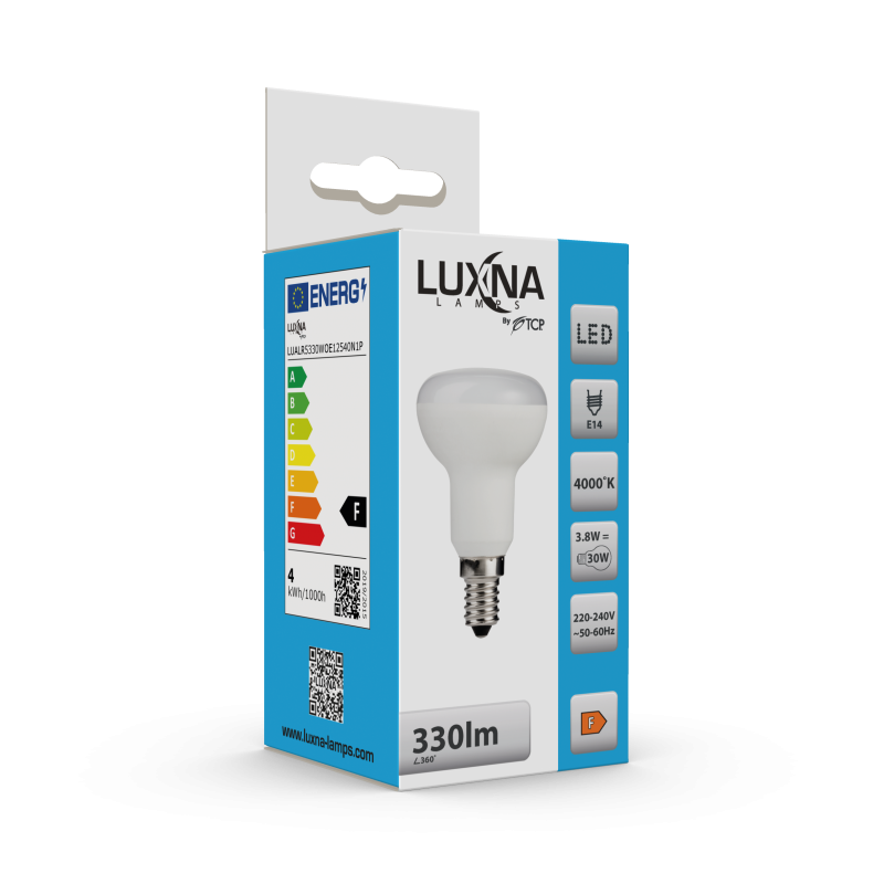 Photo LPE LED 3.8W R50 E14 330LM 4000K | Ref : L4E14R504K