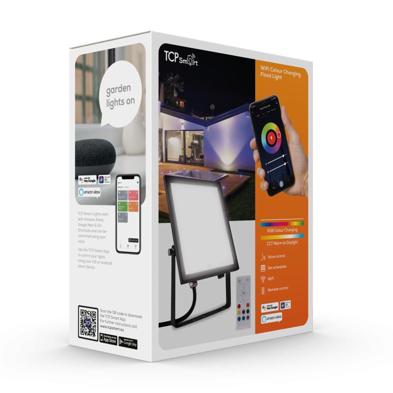 Photo PROJECTEUR LED IP65 30W SMART WIFI + TEL | Ref : SWP30W