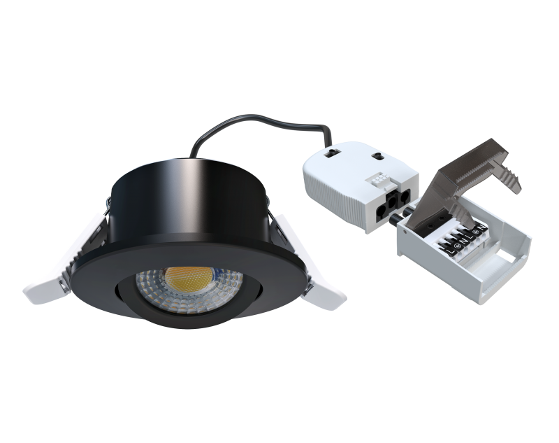 Photo SPOT ENCASTRE IP65 5-8W ORIENTABLE 4CCT | Ref : LXSO5-8CCTN