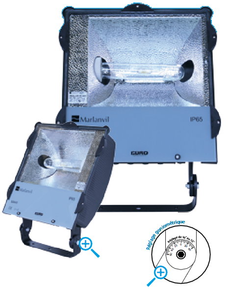 Photo PROJ. IP65 SYM SHP 400W/230V+LPE | Ref : LX44SH400/S MA