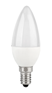 Photo LAMPE LED 5W E14 FLAMME 330LM 2700K OPALE | Ref : L5E14FL27K