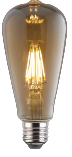 Photo LPE LED VINTAGE 7W ST64 E27 720LM 2400K | Ref : LV7E27ST6424K
