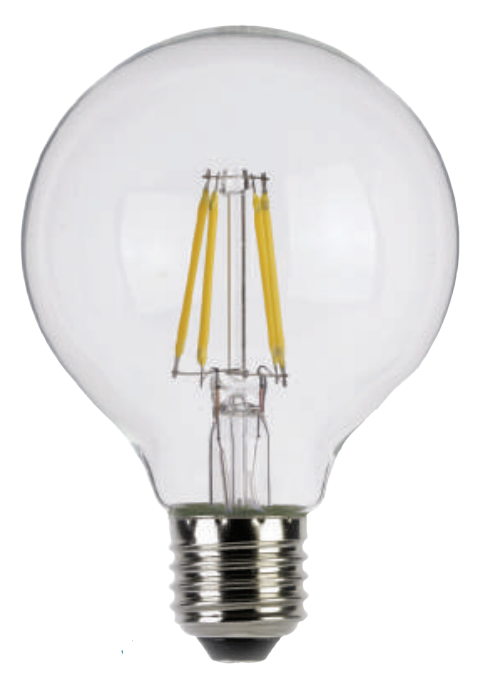 Photo Lampe LED FILAMENT 7W GLOBE G125 E27 806LM | Ref : LF7E27G12527K