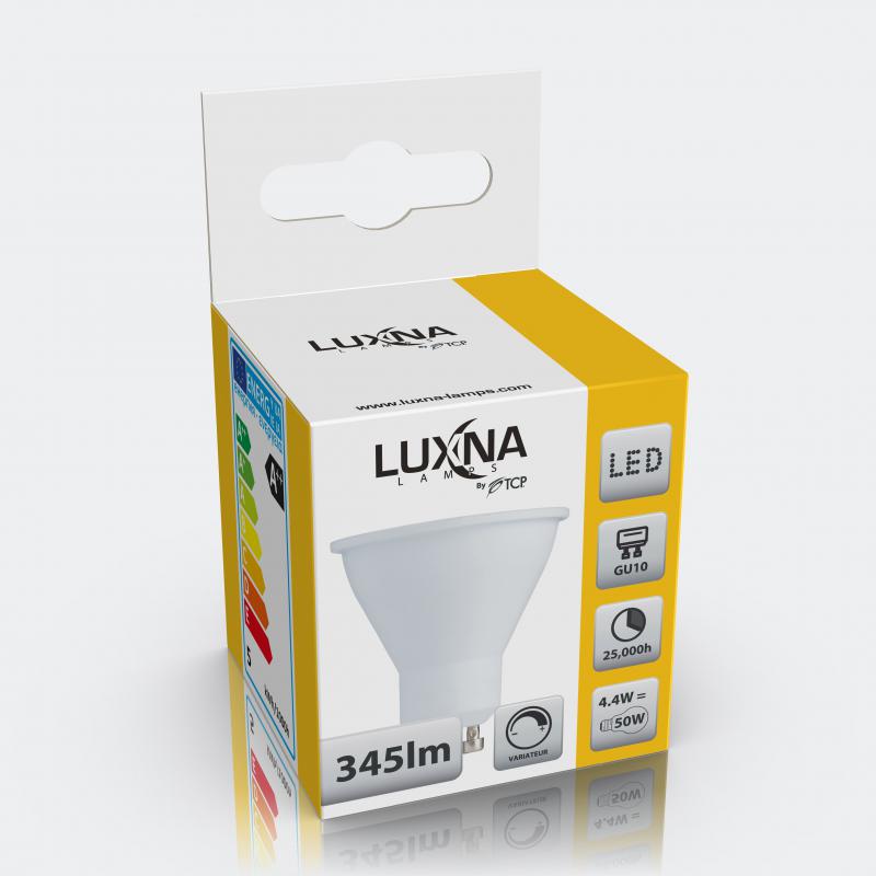 Photo LAMPE LED 4.4W GU10 345LM DIMMABLE 3000K B | Ref : L4GU3KDB